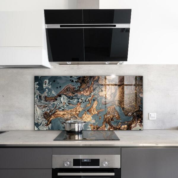 Oven splashback Marble art abstract