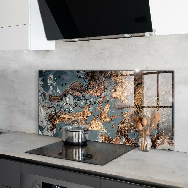 Oven splashback Marble art abstract