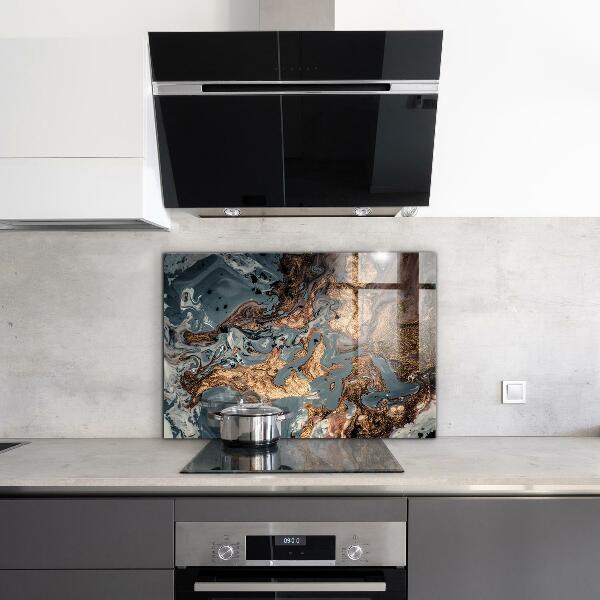 Oven splashback Marble art abstract
