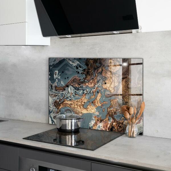 Oven splashback Marble art abstract