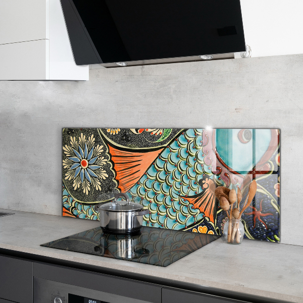 Kitchen splashback Mosaic fish vintage ceramics