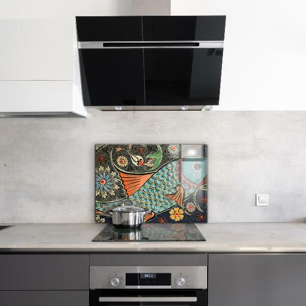 Kitchen splashback Mosaic fish vintage ceramics