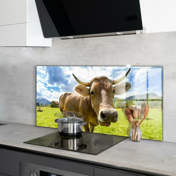 Kitchen splashback Rural climate krowa pole