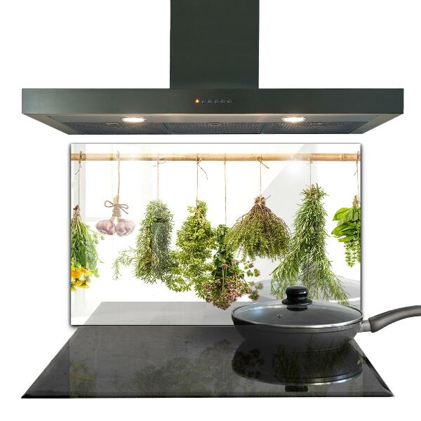 Kitchen splashback Dried herbs herbal medicine