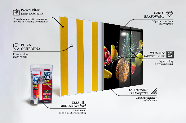 Kitchen splashback Juicy fruits composition