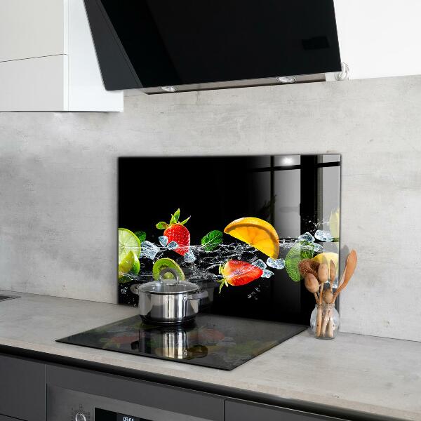 Kitchen splashback Juicy exotic fruits