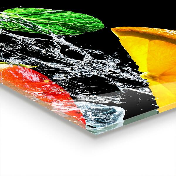Kitchen splashback Juicy exotic fruits