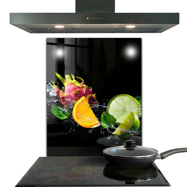 Kitchen splashback Juicy exotic fruits