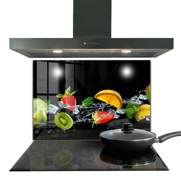 Kitchen splashback Juicy exotic fruits