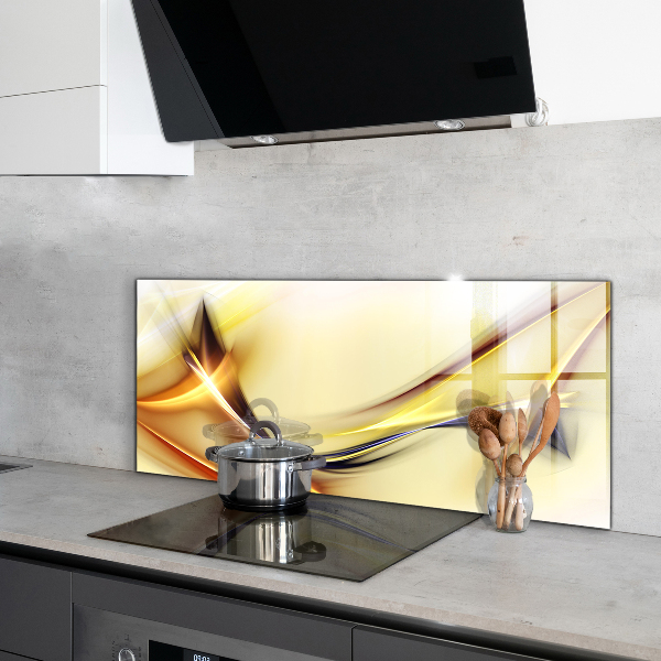 Cooker splashback Energy wave abstraction