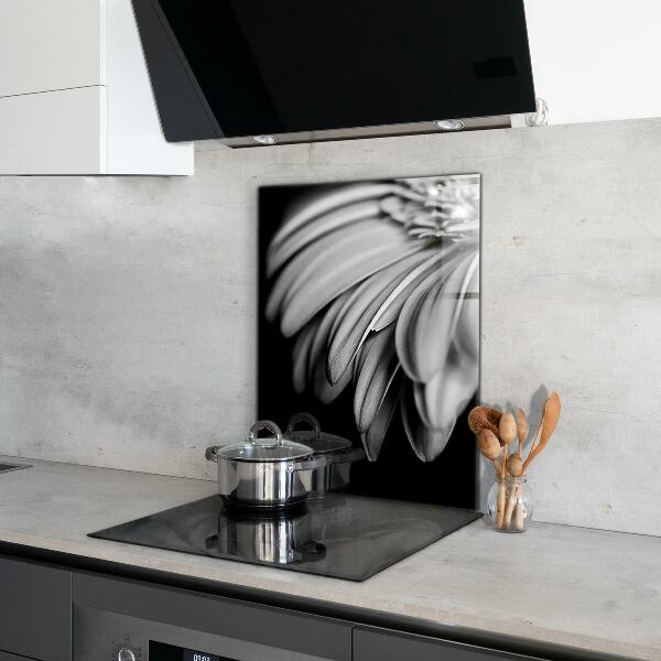 Kitchen splashback Gerber black and white photo