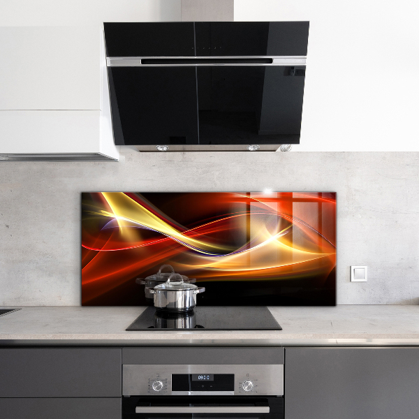 Cooker splashback Abstract vibrating energy