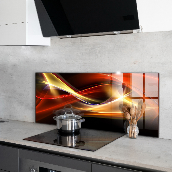 Cooker splashback Abstract vibrating energy