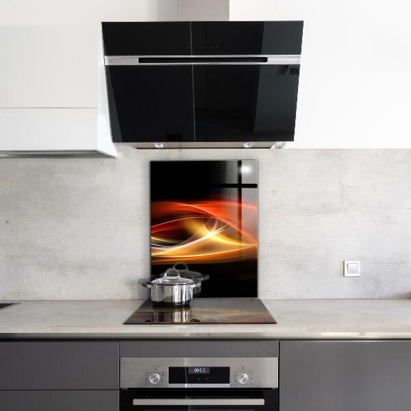 Cooker splashback Abstract vibrating energy