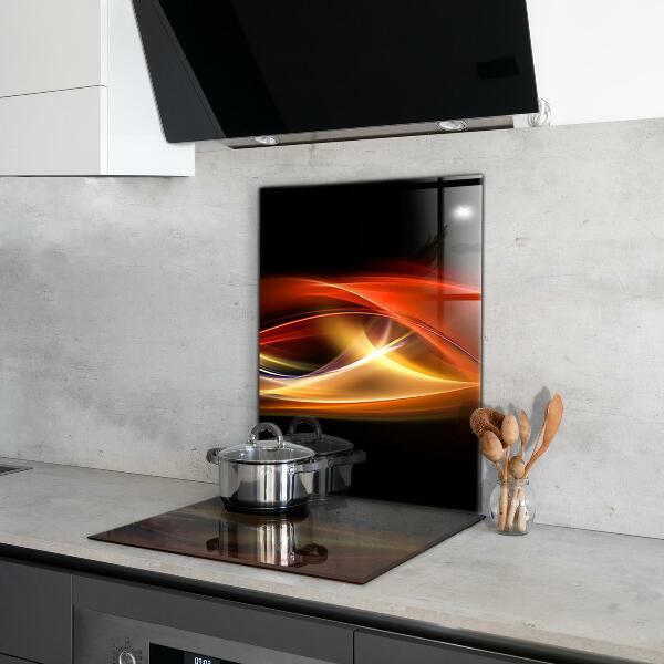 Cooker splashback Abstract vibrating energy