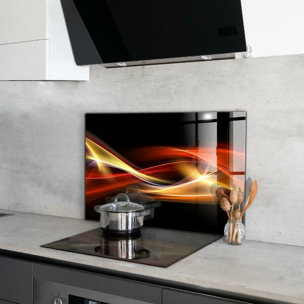 Cooker splashback Abstract vibrating energy