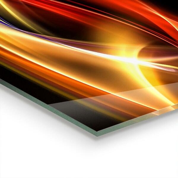 Cooker splashback Abstract vibrating energy