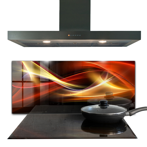 Cooker splashback Abstract vibrating energy