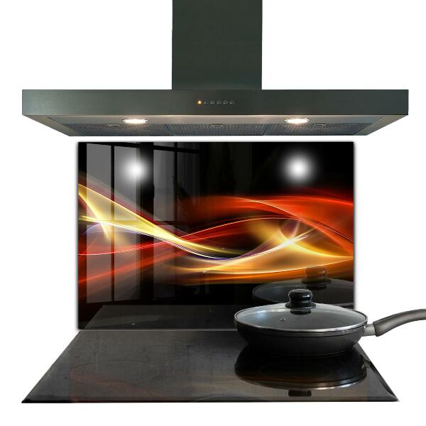 Cooker splashback Abstract vibrating energy