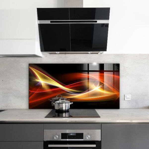 Cooker splashback Abstract vibrating energy