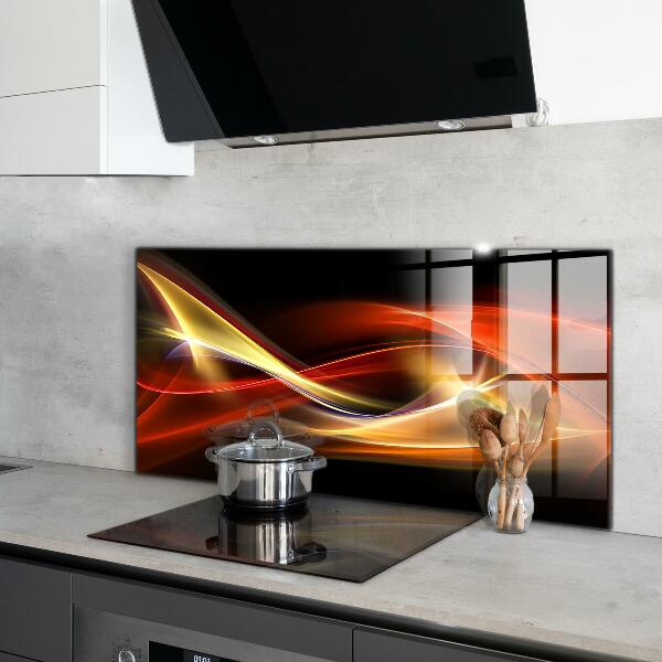 Cooker splashback Abstract vibrating energy