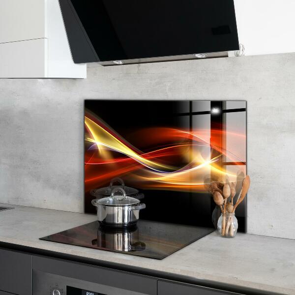Cooker splashback Abstract vibrating energy