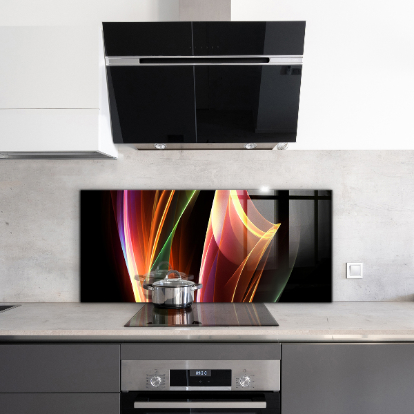 Cooker splashback Energy waves abstraction