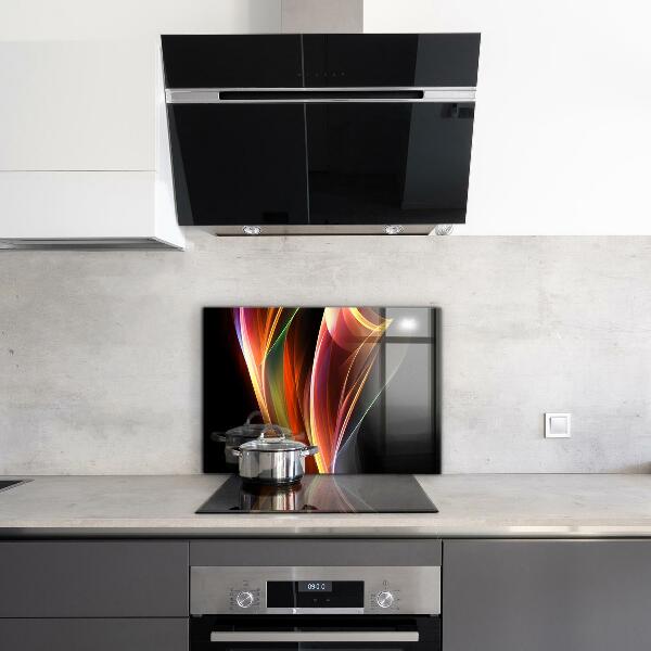 Cooker splashback Energy waves abstraction