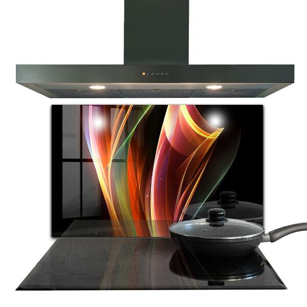 Cooker splashback Energy waves abstraction