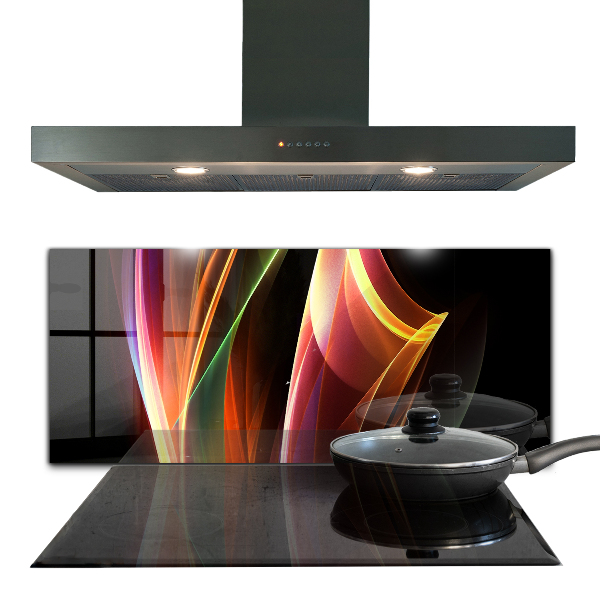 Cooker splashback Energy waves abstraction