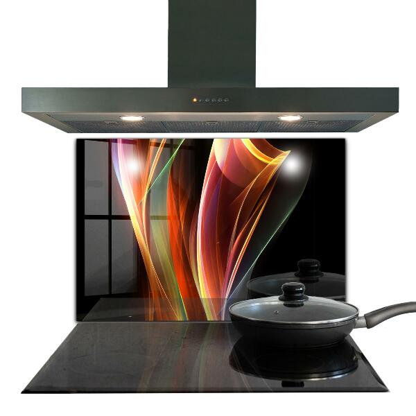 Cooker splashback Energy waves abstraction