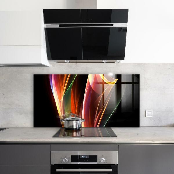 Cooker splashback Energy waves abstraction