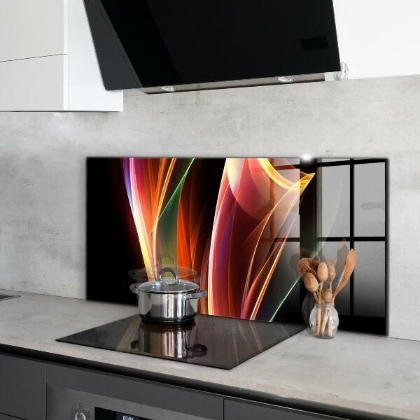 Cooker splashback Energy waves abstraction