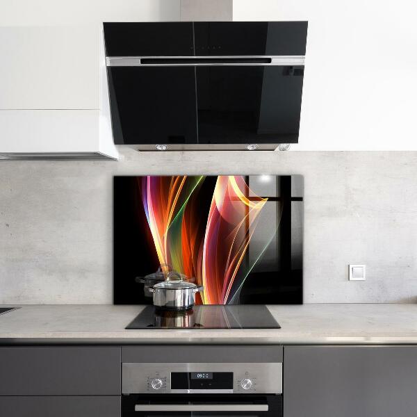 Cooker splashback Energy waves abstraction