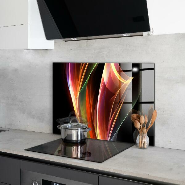 Cooker splashback Energy waves abstraction