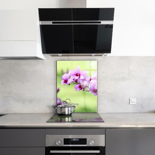 Kitchen splashback Purple orchid