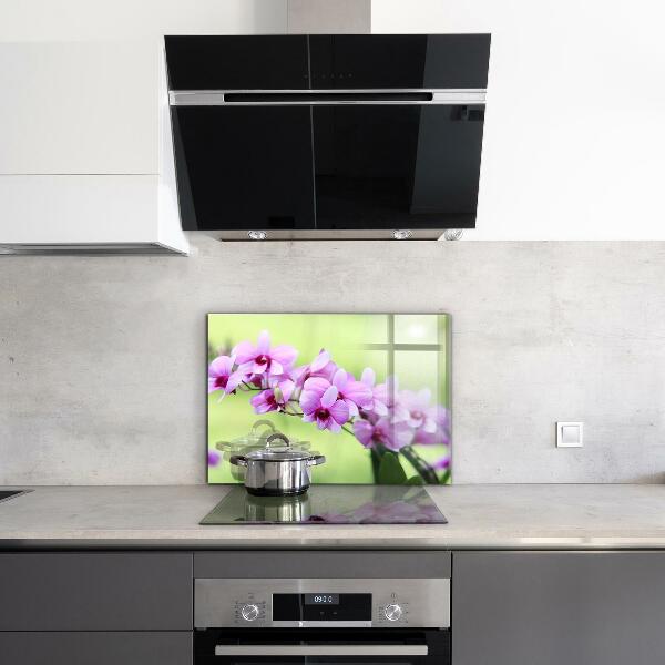 Kitchen splashback Purple orchid