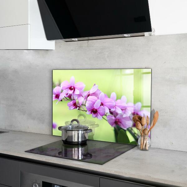 Kitchen splashback Purple orchid