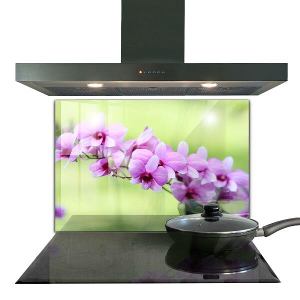 Kitchen splashback Purple orchid