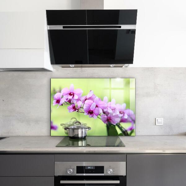 Kitchen splashback Purple orchid