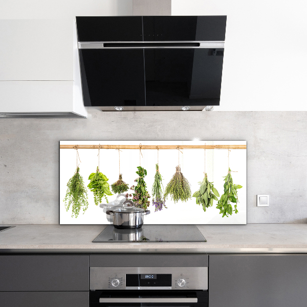 Kitchen splashback Dried herbs healthy diet