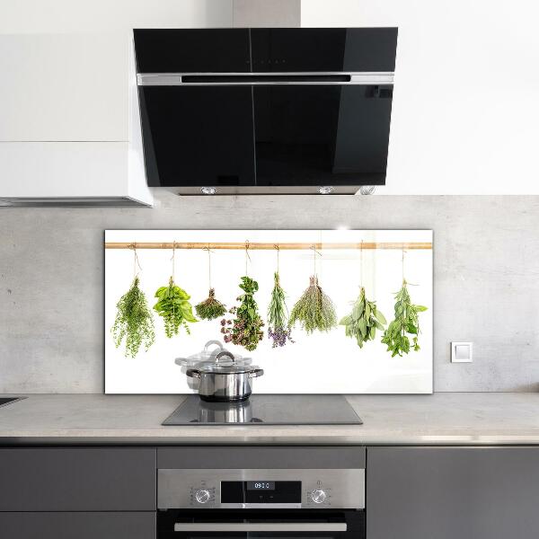 Kitchen splashback Dried herbs healthy diet