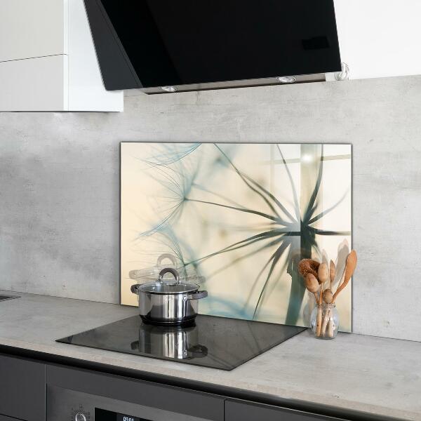 Kitchen splashback Beautiful delicate dandelion