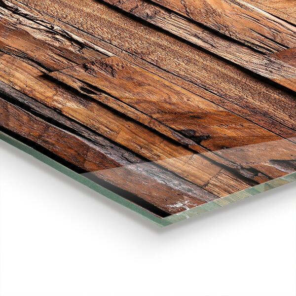 Oven splashback Rustic wood texture