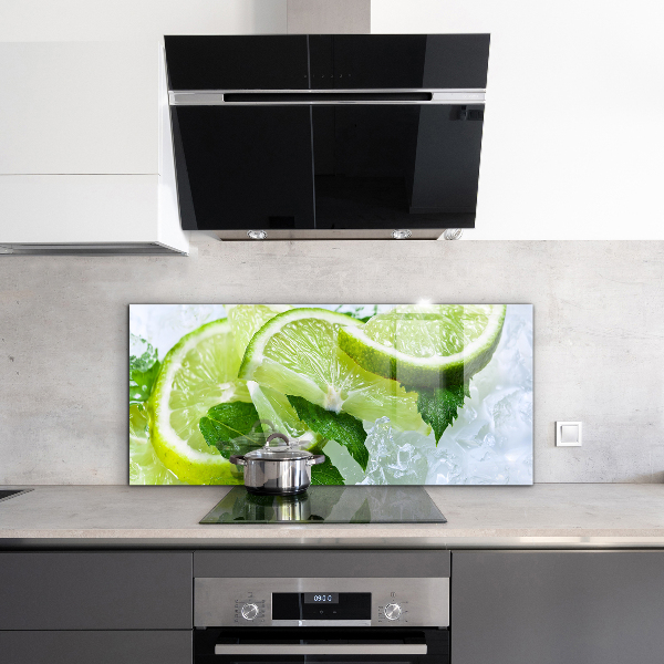 Kitchen splashback Citrus refreshing limes