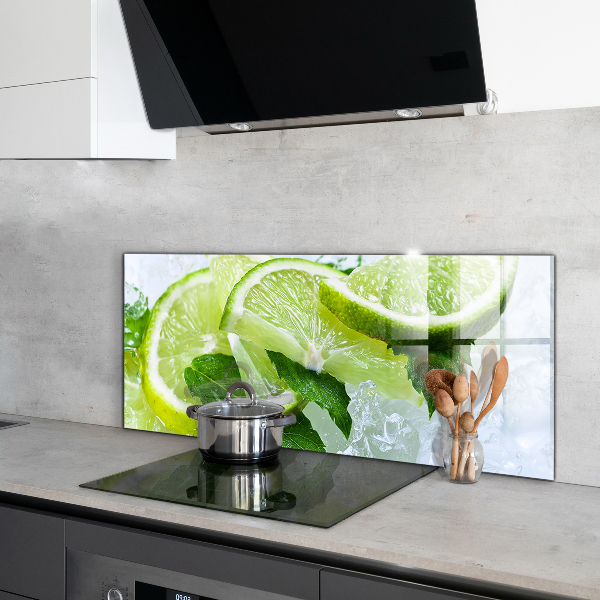 Kitchen splashback Citrus refreshing limes