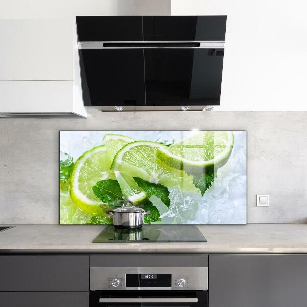 Kitchen splashback Citrus refreshing limes