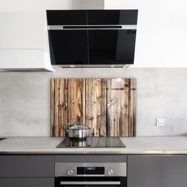 Oven splashback Old oak wood