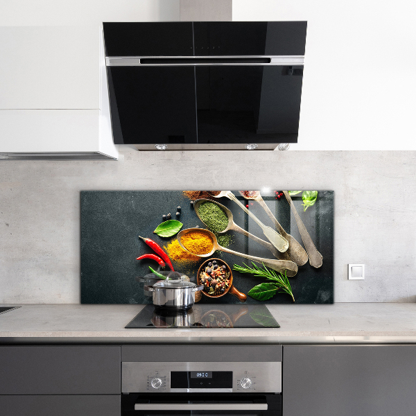 Kitchen splashback Aromatic spices