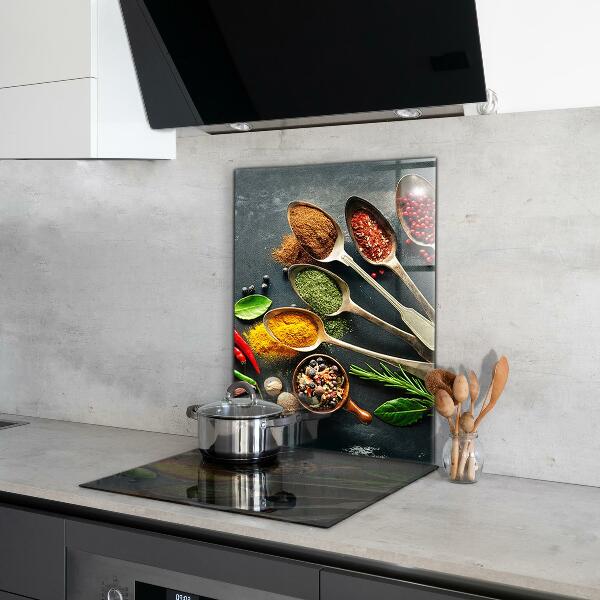 Kitchen splashback Aromatic spices